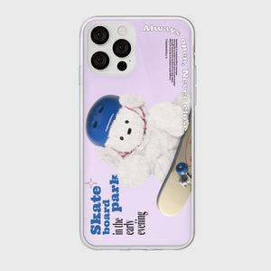 [THENINEMALL] Big Ppokku Skateboarder Mirror Phone Case