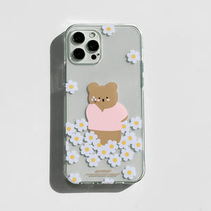 [MOMO CASE] 486 꽃받베어 Jelly Case