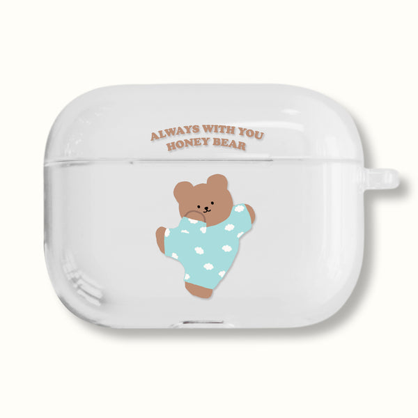 [MOMO CASE] 488 구름파자마 Clear Airpods Case