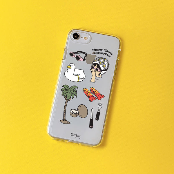 [DEEPING CASE] 하와이안 걸 Jelly Case