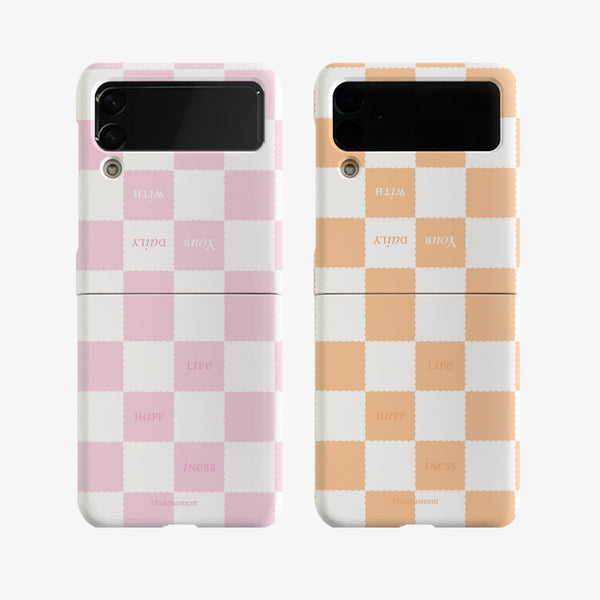 [Mademoment] Happy Life Pattern Design Phone Case