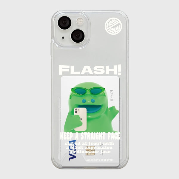 [THENINEMALL] Raptor Basic Flash Clear Phone Case (3 types)