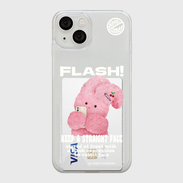 [THENINEMALL] Windy Basic Flash Clear Phone Case (3 types)