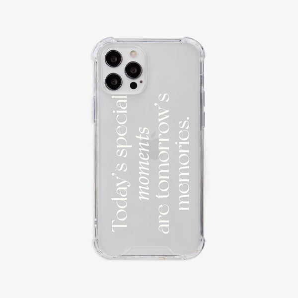 [Mademoment] 스페셜모먼트 레터링 디자인 Clear Phone Case (4 Types)