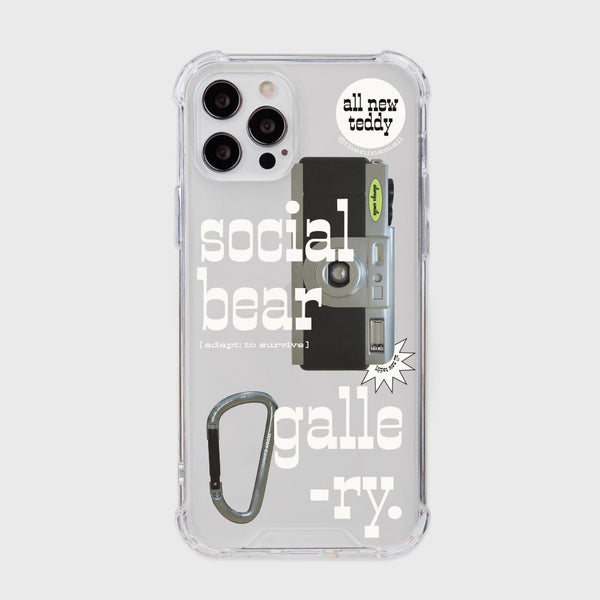 [THENINEMALL] 소셜베어 갤러리 Clear Phone Case (3 types)