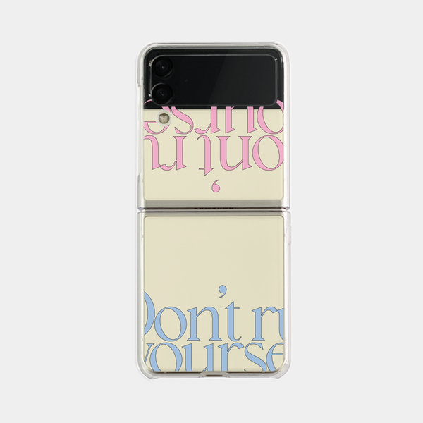 [Mademoment] Dont Rush Lettering Design Clear Phone Case (4 Types)