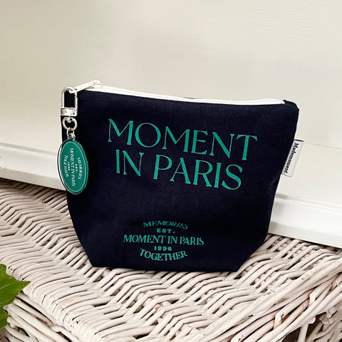 [Mademoment] Paris In Moment Navy Pouch