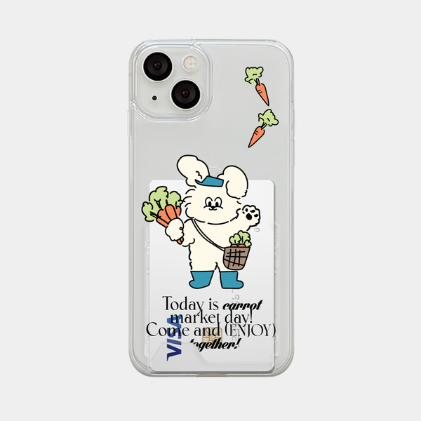 [Mademoment] Butty Market Design Clear Phone Case (4 Types)
