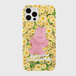 [THENINEMALL] Windy Daisy Inner Peace Hard Phone Case (2 types)