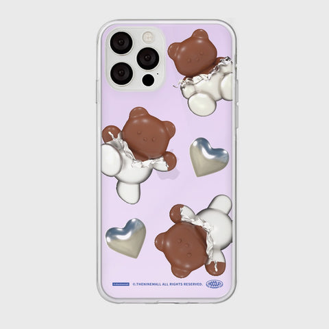 [THENINEMALL] 하트 초콜릿 구미 Mirror Phone Case