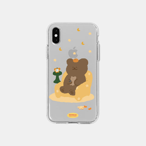 [DEEPING CASE] 티비보는 애기귤곰 Jelly Case