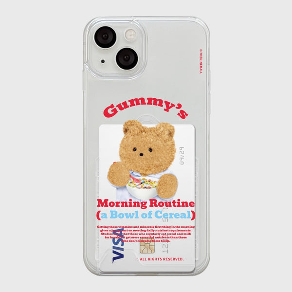 [THENINEMALL] Morning Cereal Gummy Clear Phone Case (3 types)