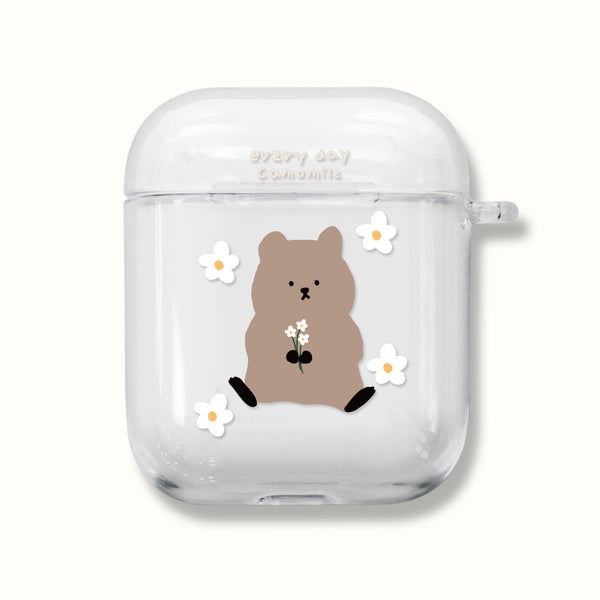 [MOMO CASE] 493 쿼카Mile Clear Airpods Case