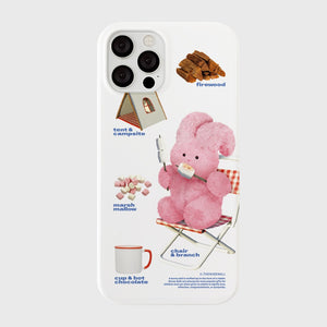 [THENINEMALL] Pattern Camping Windy Hard Phone Case (2 types)