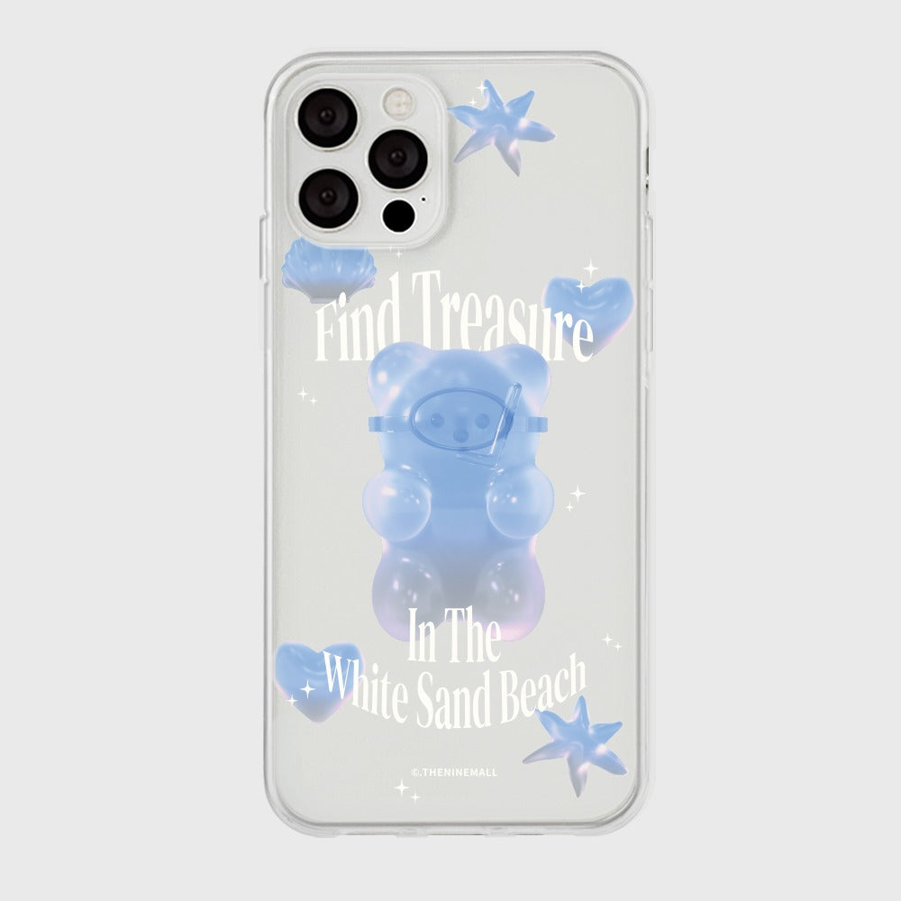 [THENINEMALL] 화이트 샌드 Clear Phone Case (3 types)