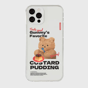 [THENINEMALL] Pudding Gummy Clear Phone Case (3 types)