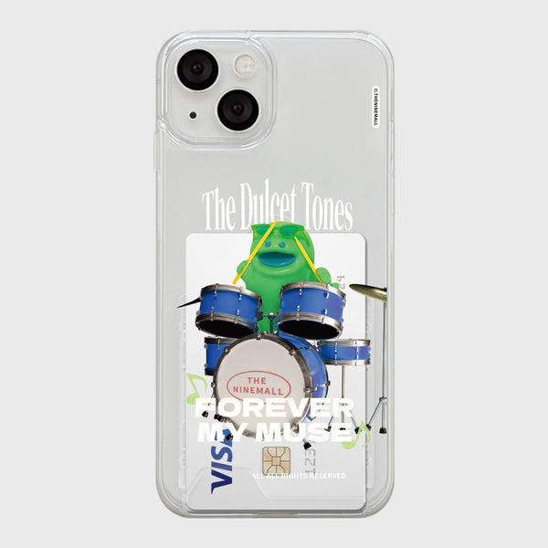 [THENINEMALL] Green Muse Raptor Clear Phone Case (3 types)