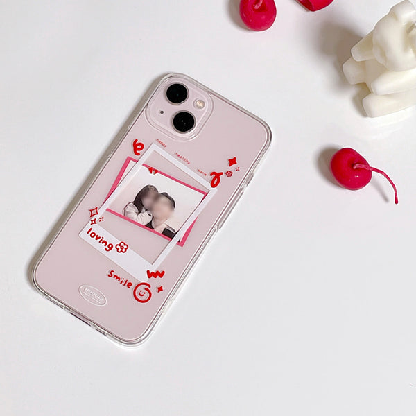 [DEEPING CASE] 스마일 폴라로이드 Jelly Case (Red)