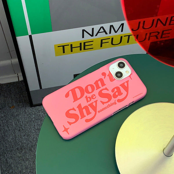 [THENINEMALL] Dont Be Shy Hard Phone Case (2 types)