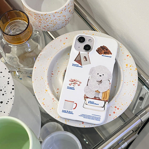 [THENINEMALL] Pattern Camping Ppokku Hard Phone Case (2 types)