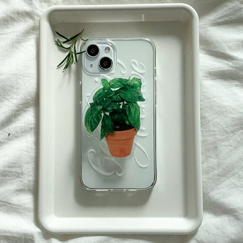 [Mademoment] Gardening Archive Design Clear Phone Case (4 Types)