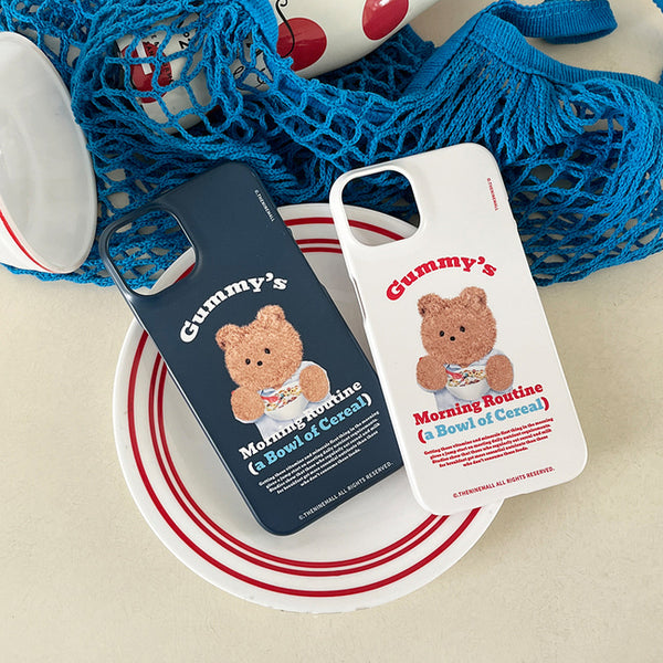 [THENINEMALL] Morning Cereal Gummy Hard Phone Case (2 types)