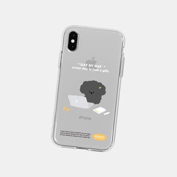 [DEEPING CASE] 일하는 콩이 Jelly Case (Black)