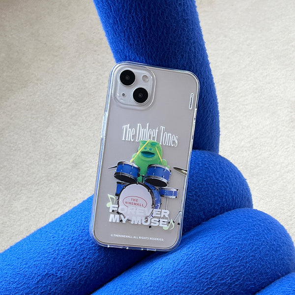 [THENINEMALL] Green Muse Raptor Clear Phone Case (3 types)