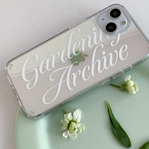 [Mademoment] Gardening Archive Design Glossy Mirror Phone Case