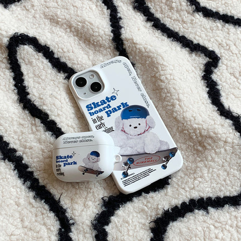 [THENINEMALL] Small Ppokku Skateboarder Hard Phone Case (2 types)