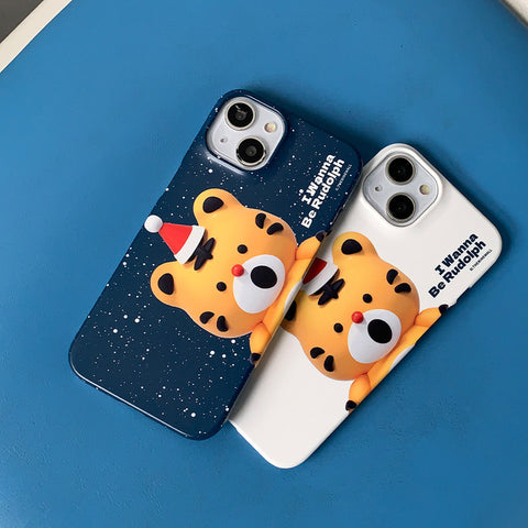 [THENINEMALL] Hey Tiger Wannabe Rudolph Hard Phone Case (2 types)