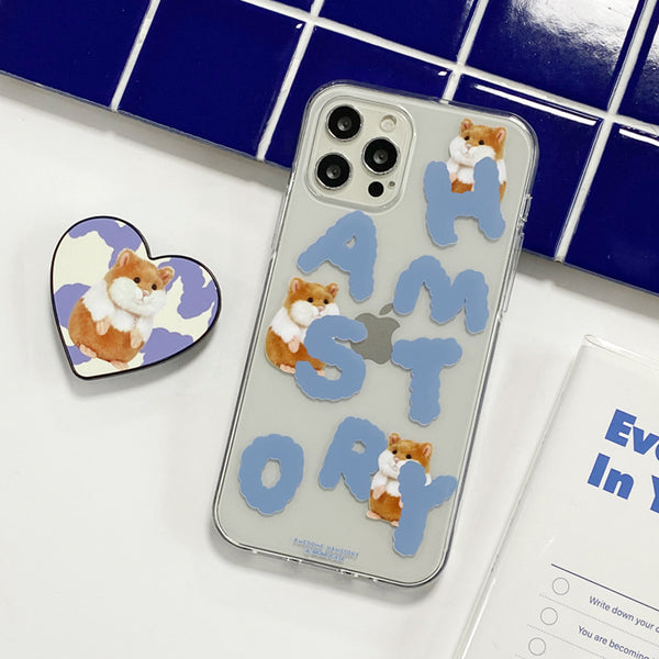 [MOMO CASE] 524 HAMSTORY(브라운) Jelly Case