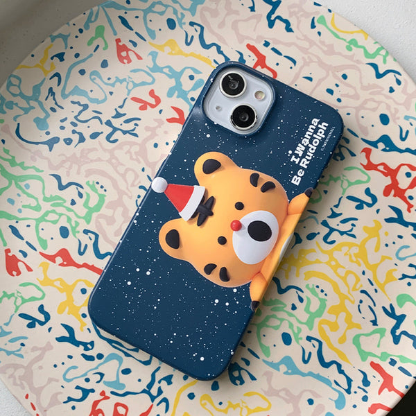 [THENINEMALL] Hey Tiger Wannabe Rudolph Hard Phone Case (2 types)