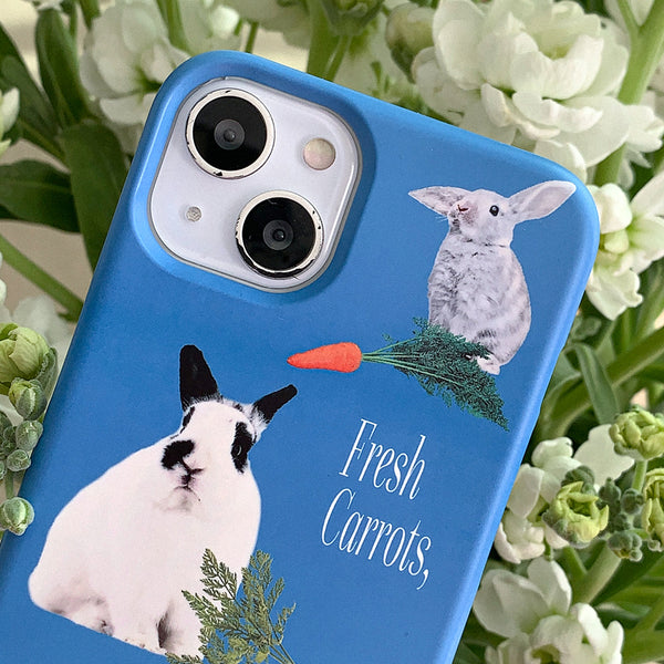 [Mademoment] Fluffy Bunnies Design Phone Case