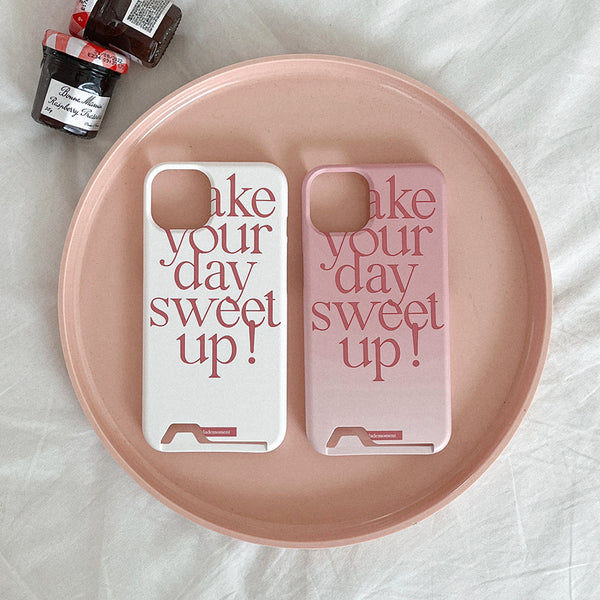 [Mademoment] Sweet Up Lettering Design Phone Case