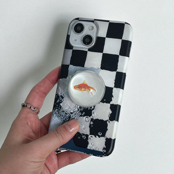 [Mademoment] Checkers Fish Bowl Design Phone Case