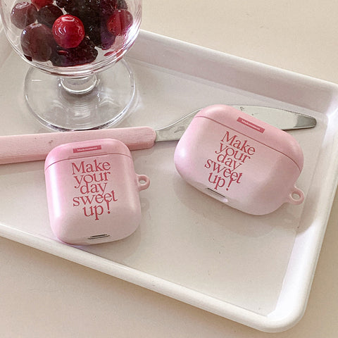 [Mademoment] Sweet Up Lettering Design AirPods Case