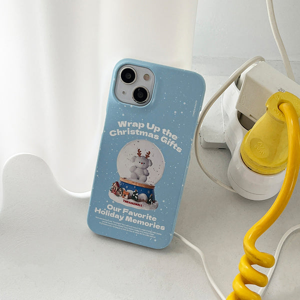 [THENINEMALL] Ppokku Snowball Hard Phone Case (2 types)