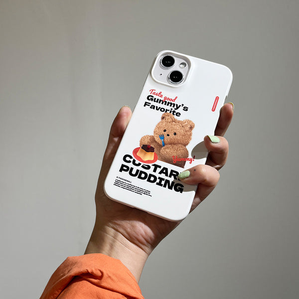 [THENINEMALL] Pudding Gummy Hard Phone Case (2 types)