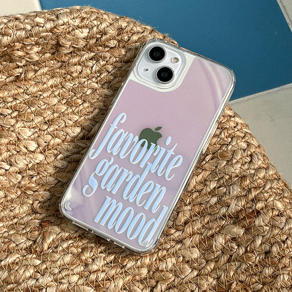 [Mademoment] Garden Mood Design Glossy Mirror Phone Case