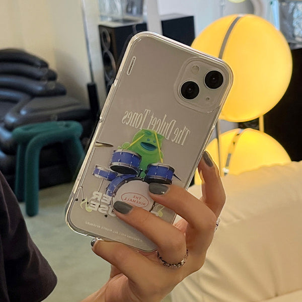 [THENINEMALL] Green Muse Raptor Clear Phone Case (3 types)