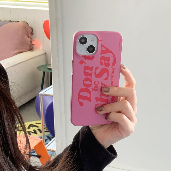 [THENINEMALL] Dont Be Shy Hard Phone Case (2 types)