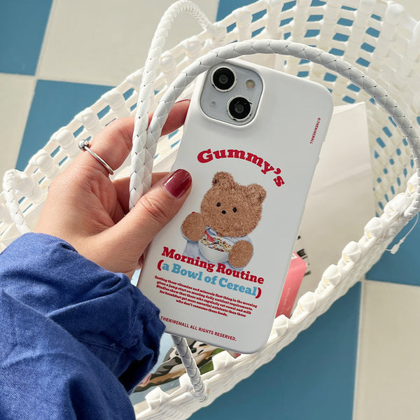 [THENINEMALL] Morning Cereal Gummy Hard Phone Case (2 types)