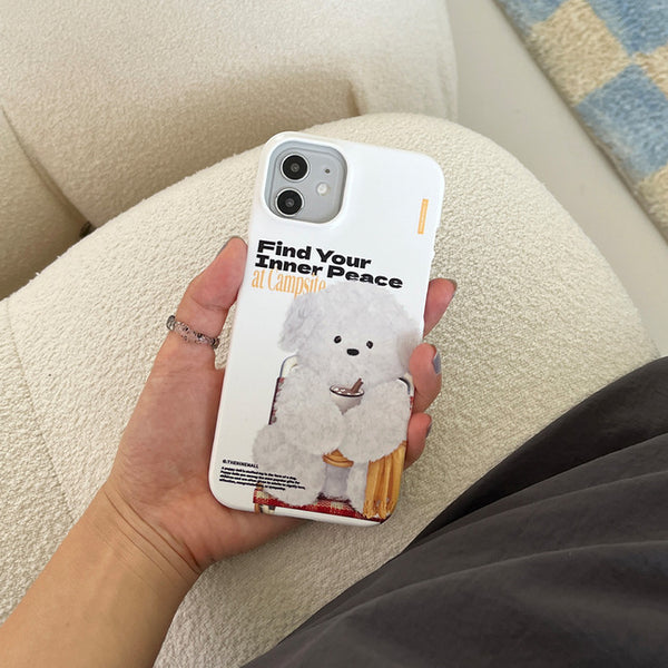 [THENINEMALL] Yellow Camping Ppokku Hard Phone Case (2 types)