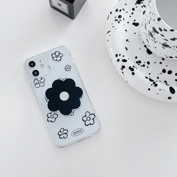 [DEEPING CASE] 데이지패턴 Jelly Case (Black)