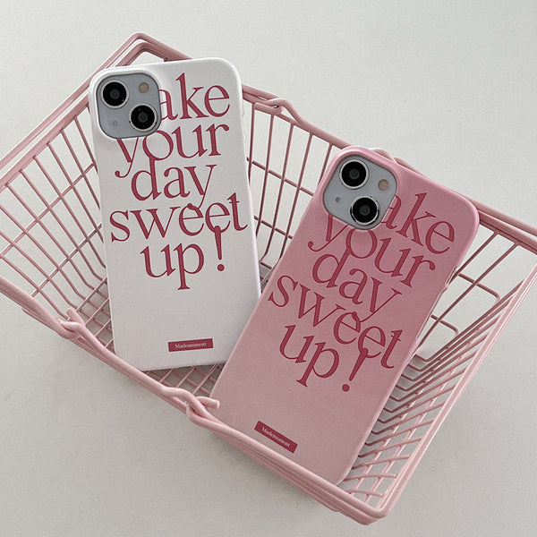 [Mademoment] Sweet Up Lettering Design Phone Case