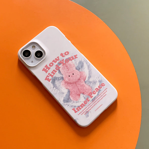 [THENINEMALL] Windy Snow Inner Peace Hard Phone Case (2 types)