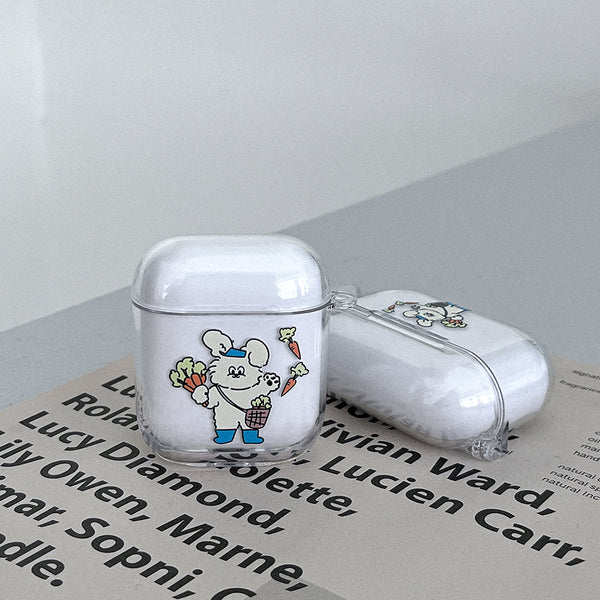 [Mademoment] Butty Market Design Clear AirPods Case
