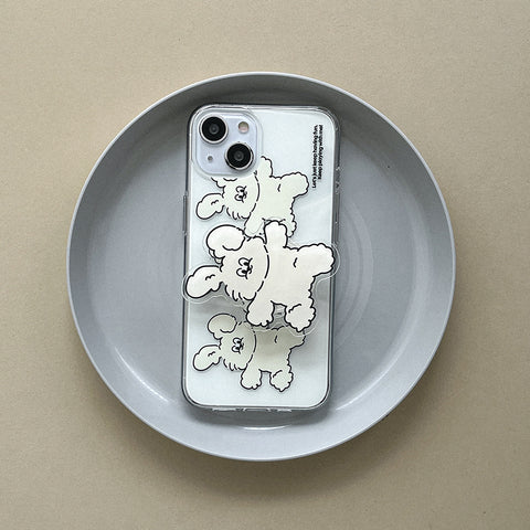 [Mademoment] Butty Play Design Clear Phone Case (4 Types)