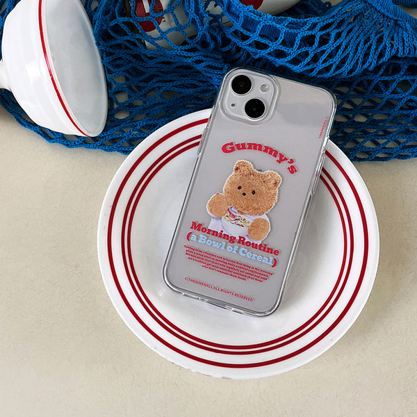 [THENINEMALL] Morning Cereal Gummy Clear Phone Case (3 types)